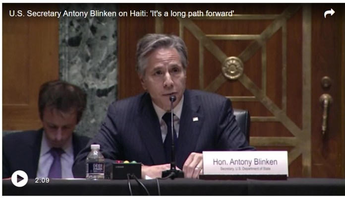En Haïti, « le chemin à parcourir est long « , déclare Antony Blinken aux sénateurs américains post thumbnail image